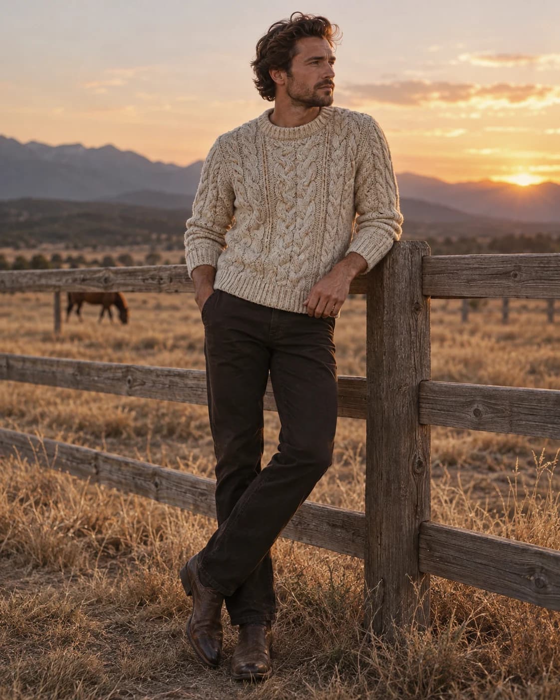 Prairie Cable Knit — фотография 1